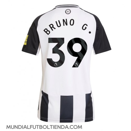 Camiseta Newcastle United Bruno Guimaraes #39 Primera Equipación Replica 2024-25 para mujer mangas cortas